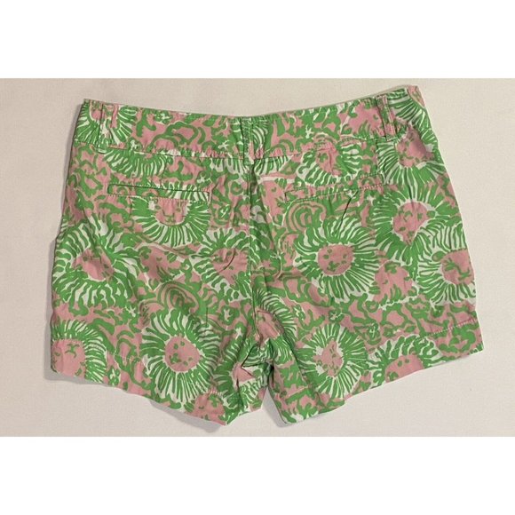Lilly Pulitzer The Callahan Short Size 8 Pink Green White Floral 32" x 5" - Picture 4 of 10